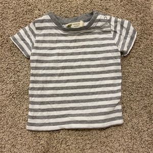 Monica & Andy Gray Striped Tee